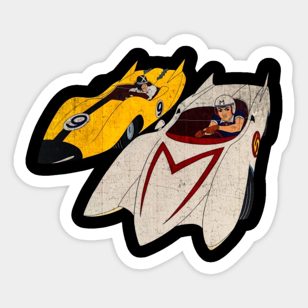 Racer X vs Go Mifune Sticker by Kalea.Gamila